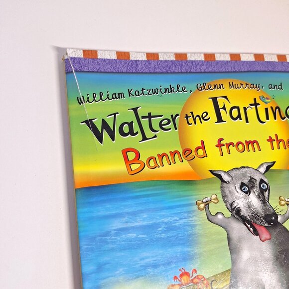 3 Walter The Farting Dog Book Lot Goes on a Cruise Banned from the Beach Colman - Picture 3 of 9